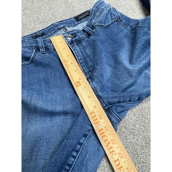 Talbots flawless five pocket women curvy slim ankle sz 8 high rise blue jeans - Picture 7 of 12